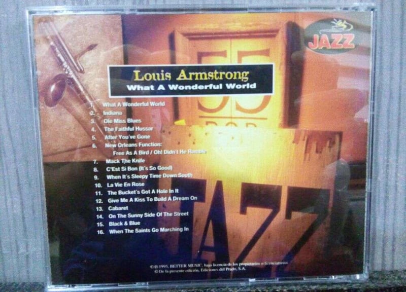 LOUIS ARMSTRONG - WHAT A WONDEREFUL WORLD JAZZ