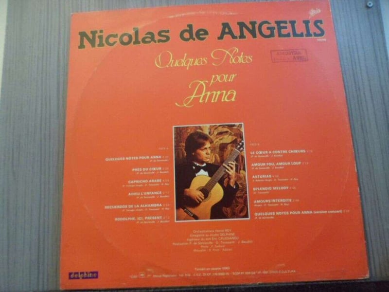 NICOLAS DE ANGELIS - QUELQUES NOTES POUR ANNA (NACIONAL) 