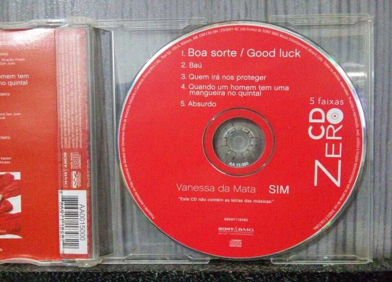 VANESSA DA MATA - SIM CD ZERO (SINGLE) (NACIONAL)