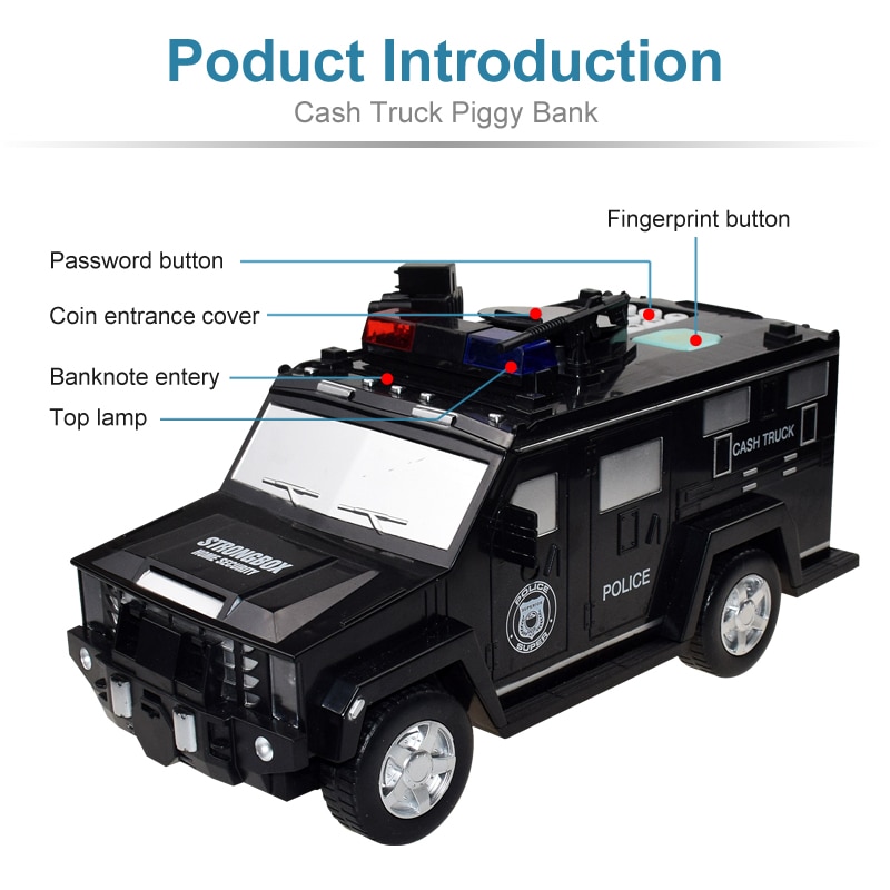 Cofre Carro de Polícia Cash Truck Bank