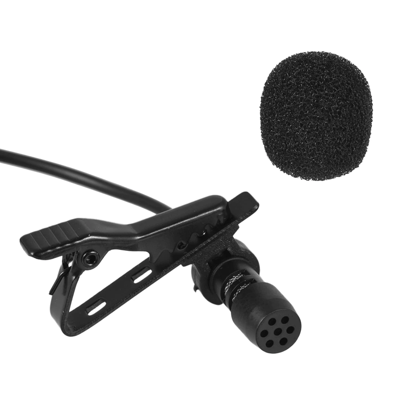 Microfone De Lapela Estéreo Lavalier Jh-043 