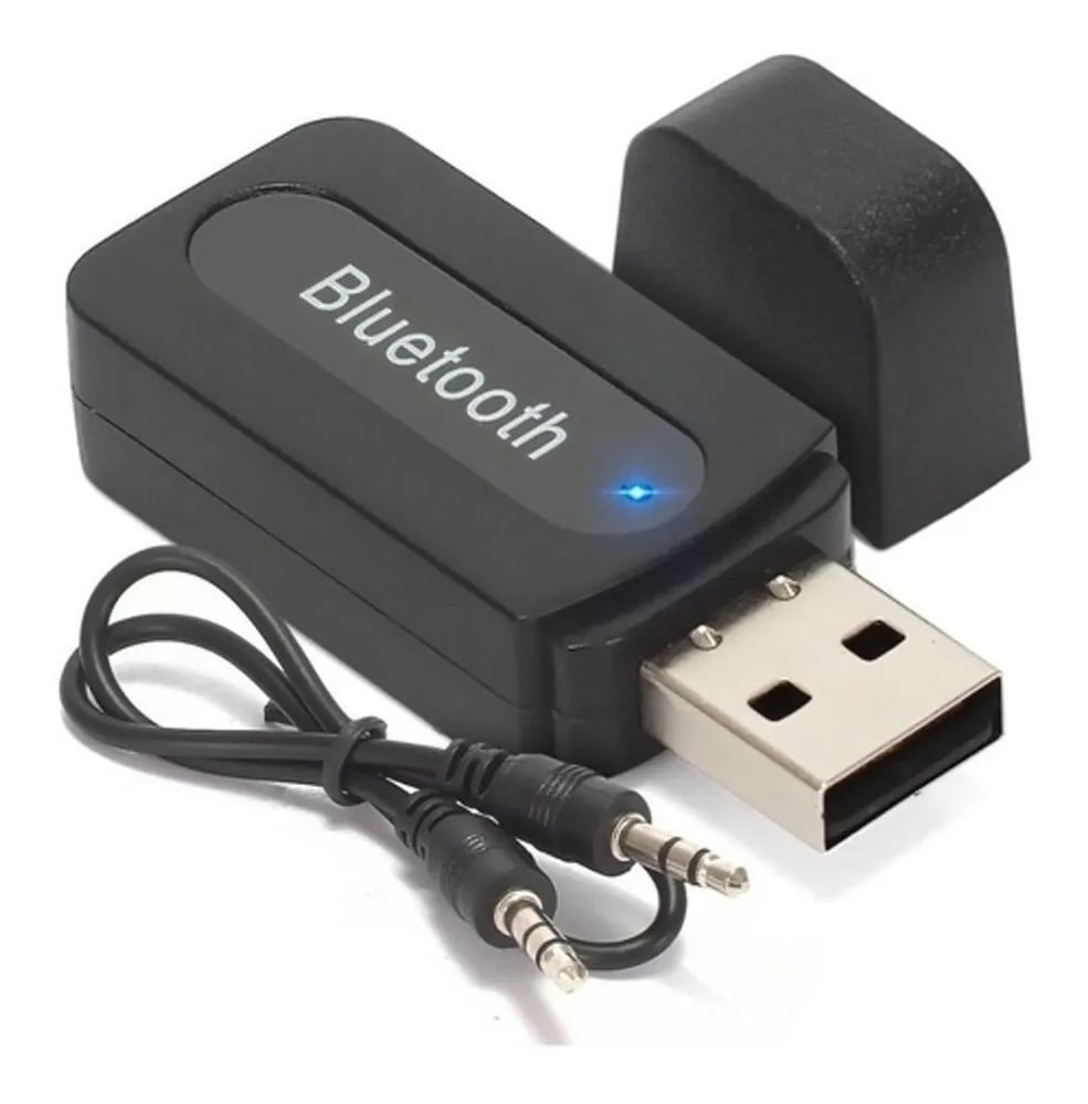 Adaptador Receptor Bluetooth USB P2 Áudio Estéreo 