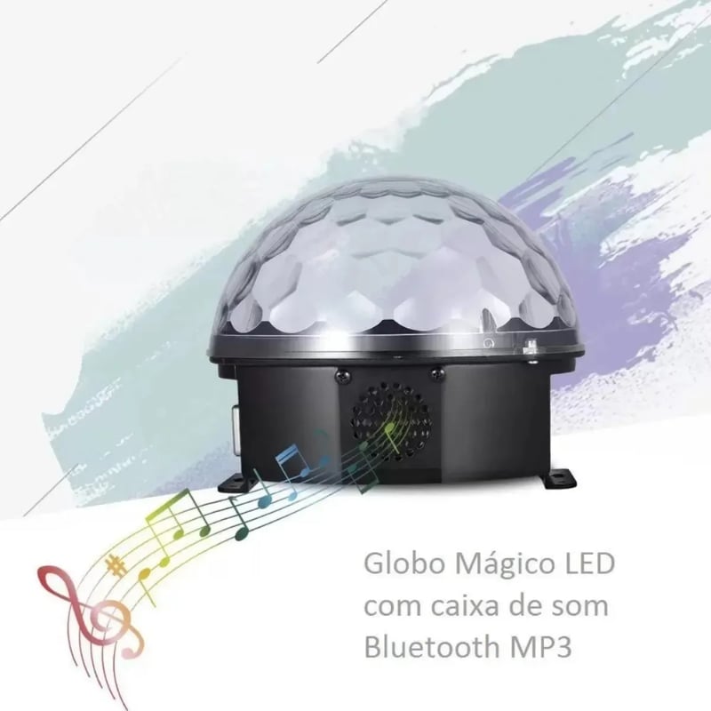 Globo de luz Magic Cristal Ball 6 Leds 18W