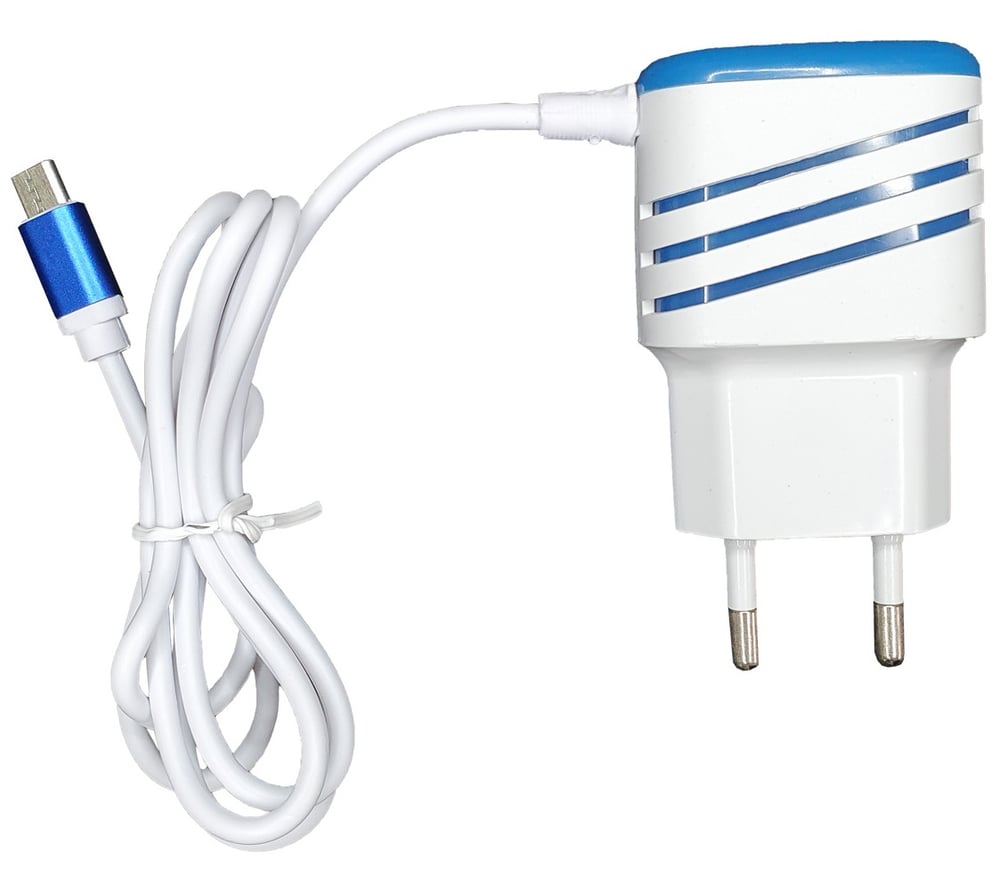 Carregador Rápido Micro USB Smart 3.1A Azul