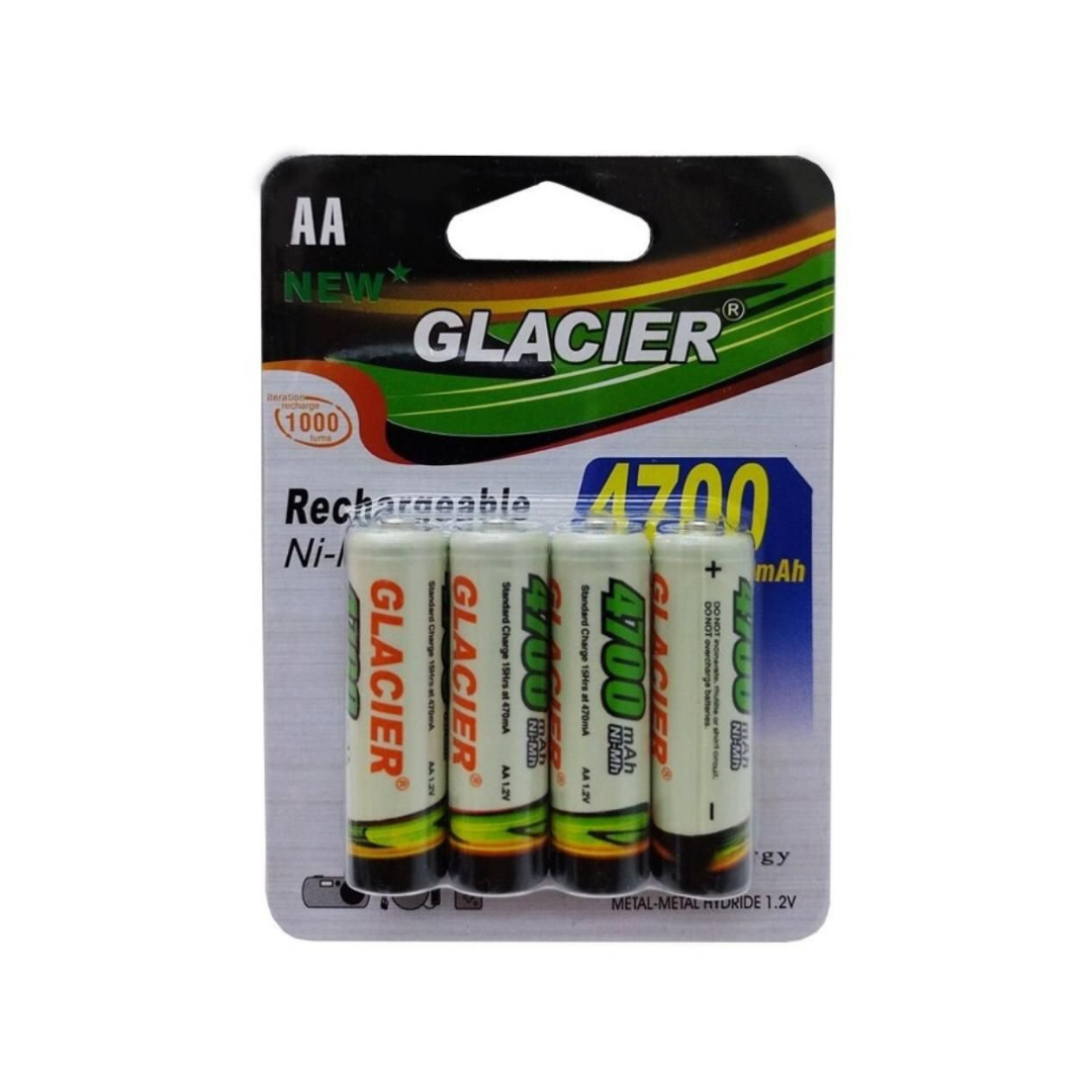 4 Pilhas Recarregáveis AAA 2700Mah Glacier PM