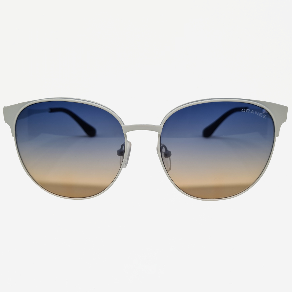 Óculos de Sol Orange Branco Lente Degradê Azul KD528