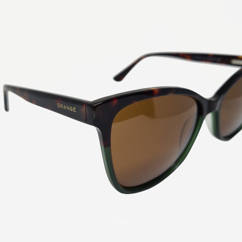 Óculos de Sol Orange Quadrado Marrom Haste AnimalPrint XA108