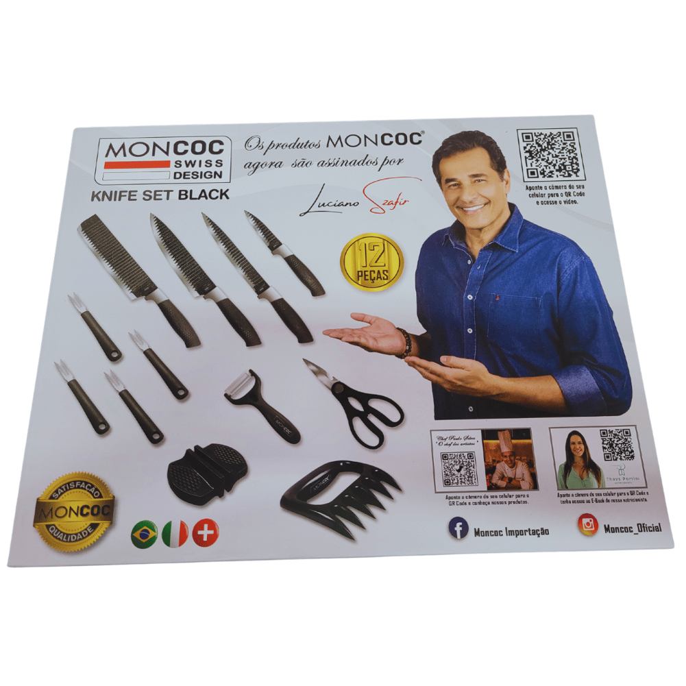 Jogo de facas para churrasco Moncoc