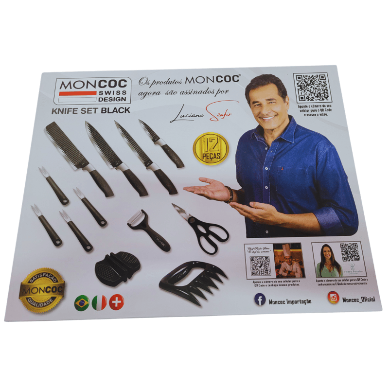 Jogo de facas para churrasco Moncoc