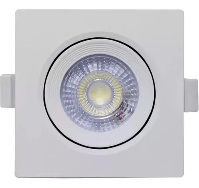 Iluminação Elétrica e Hidráulica  Led Spot SMD Quadrado Branco Frio  1