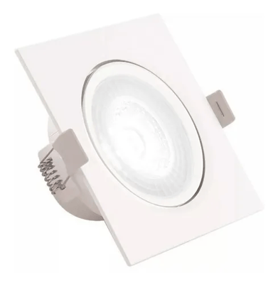 Iluminação Elétrica e Hidráulica  Led Spot SMD Quadrado Branco Frio  2