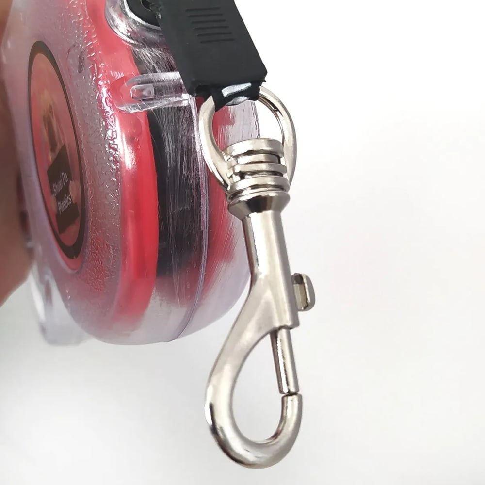 Guia Retrátil Automática com Trava para Pet 3M - Laranja