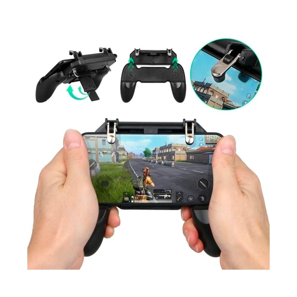 Game Pad Joystick W10 com Gatilho L1 R1 p/ Jogos FPS