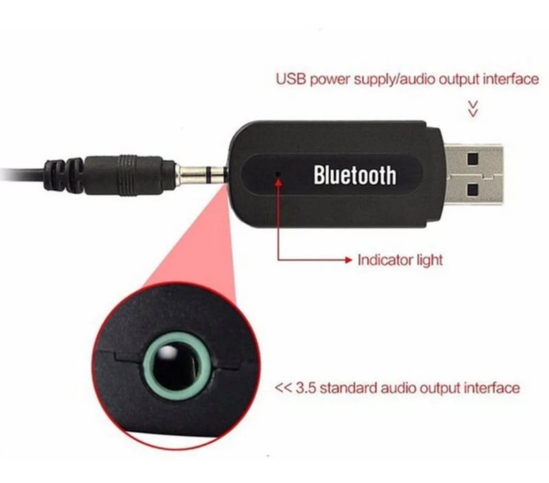 Receptor Stéreo 2.1 Usb P2 Adaptador Bluetooth