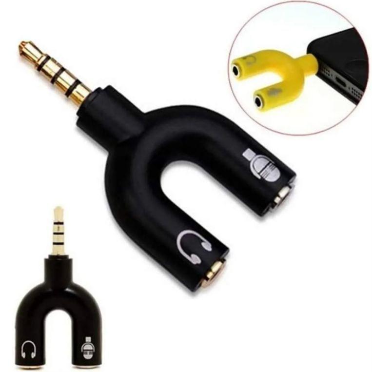 Adaptador Splitter Headset Fone Microfone P2xP3