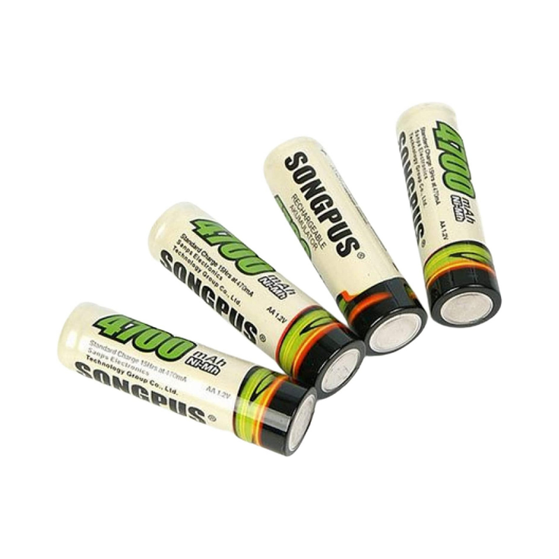 4 Pilhas Recarregáveis AAA 2700Mah Glacier PM