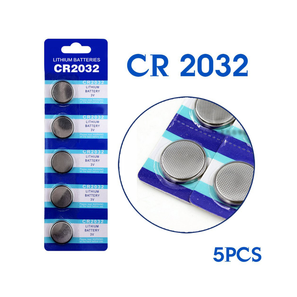 Bateria de Lítio 3V Cartela com 5 Peças CR2032