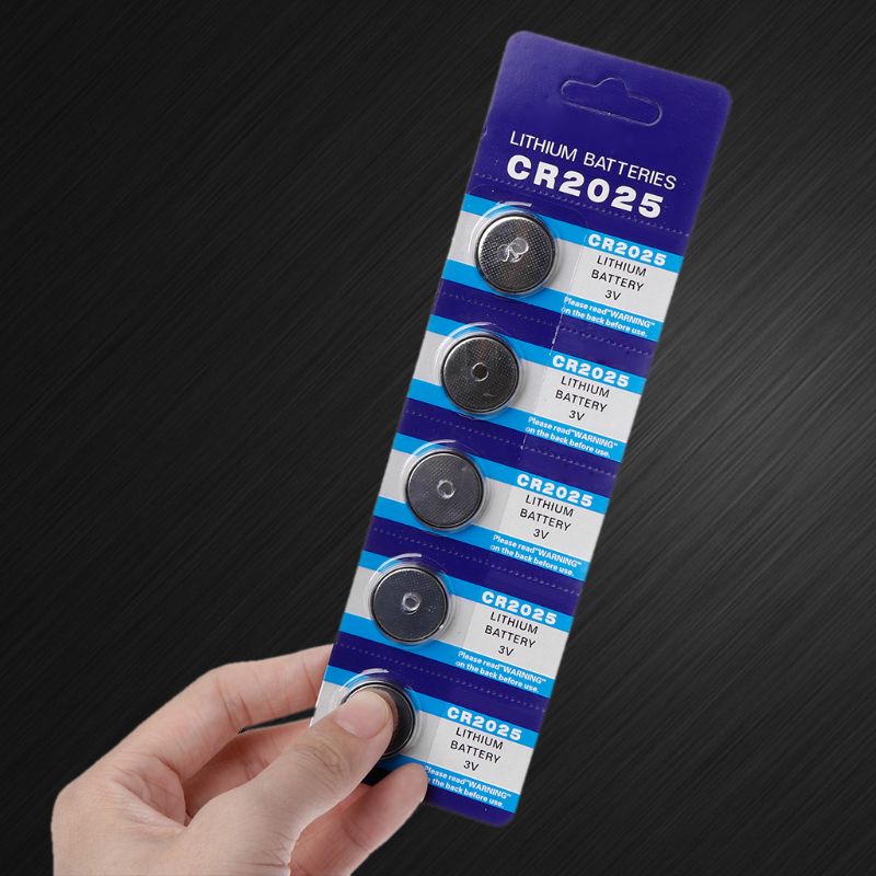 Bateria de Lítio 3V Cartela com 5 Peças CR2025