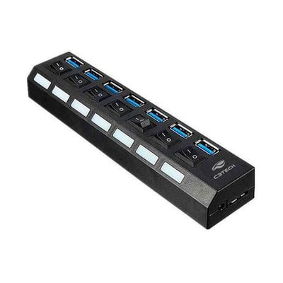 Loja Imaginea.com  Hub USB 7 Portas Switch On/Off de Led  1