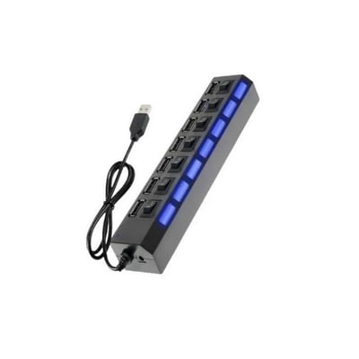 Loja Imaginea.com  Hub USB 7 Portas Switch On/Off de Led  3