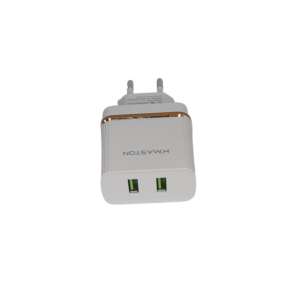 Carregador 2 USB com Cabo Tipo C 3.1A Hmaston Y44