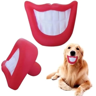 Suts  Brinquedo Pet Boca Sorriso de Vinil - Vemelho  1