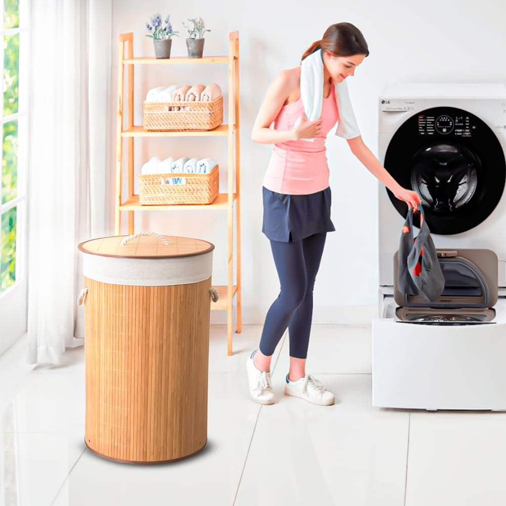 Cesto de Bambu Redondo 