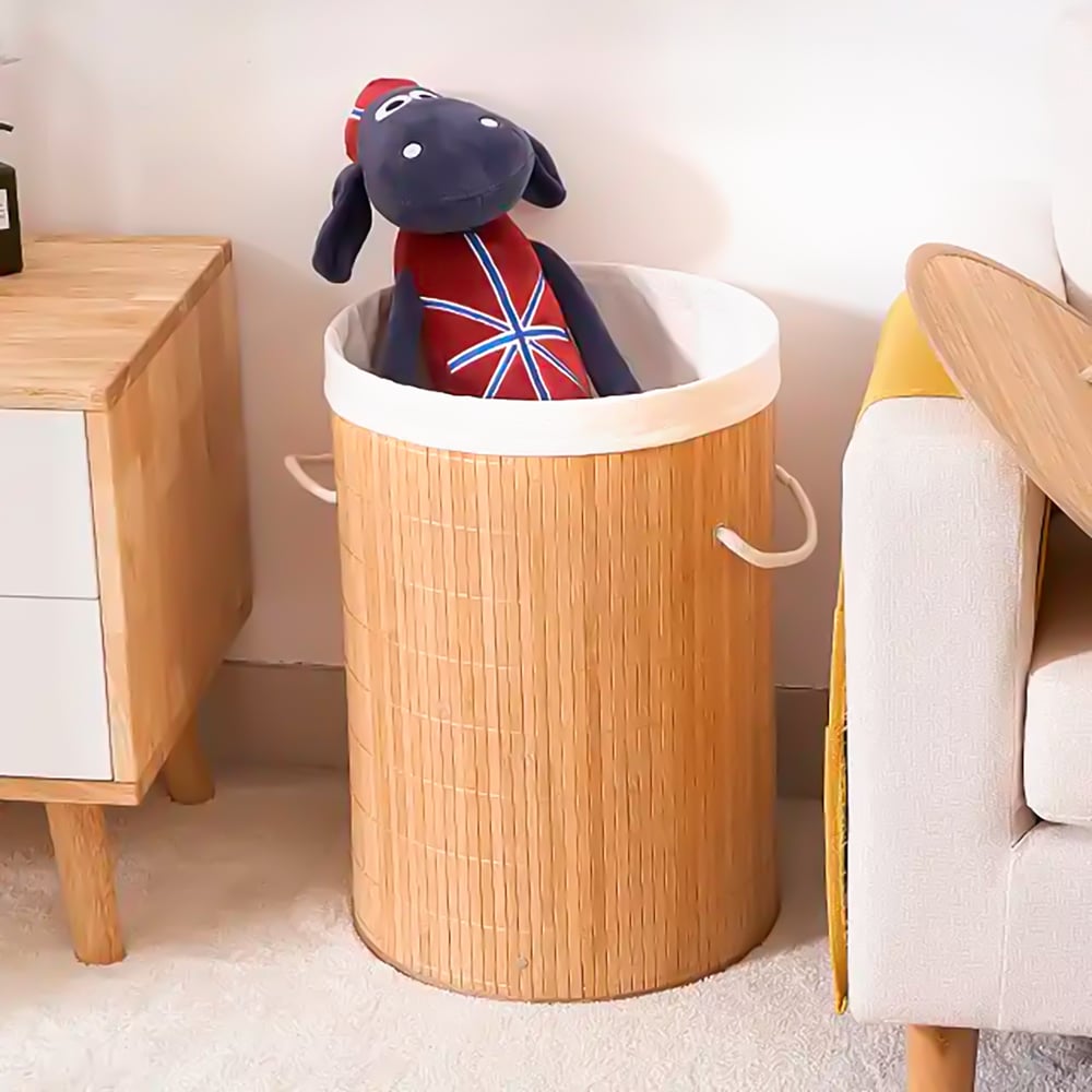 Cesto de Bambu Redondo 