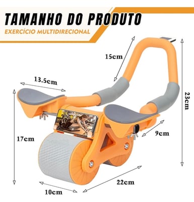 Manumax  Roda Abdominal de Exercícios de Prancha   6