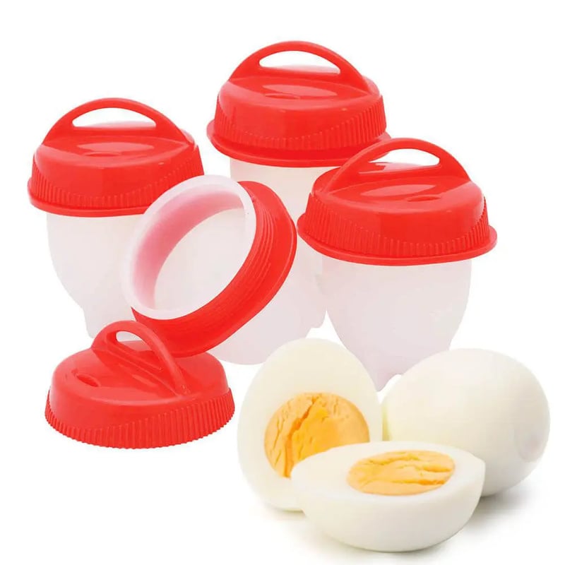 Kit 6 Formas de Silicone para Ovos Egg Boil 