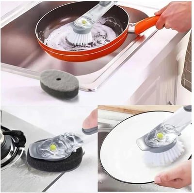 Suply São Paulo Escova de Limpeza 2 em 1Dispensador Detergente 8 Suply São Paulo Escova de Limpeza 2 em 1Dispensador Detergente 8