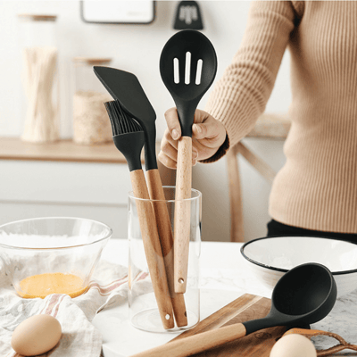 Flere Marketplace  Kit utensílios de Cozinha de Silicone  4