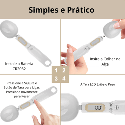 Suply São Paulo  Colher Digital com Balança Medidora  1 Suply São Paulo  Colher Digital com Balança Medidora  1