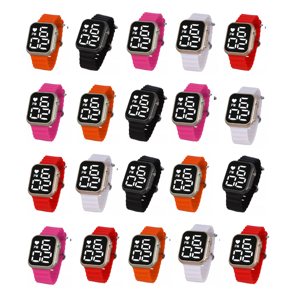 Kit 30 Relógio Digital Esportivo Ultra-Leve Led Ultra