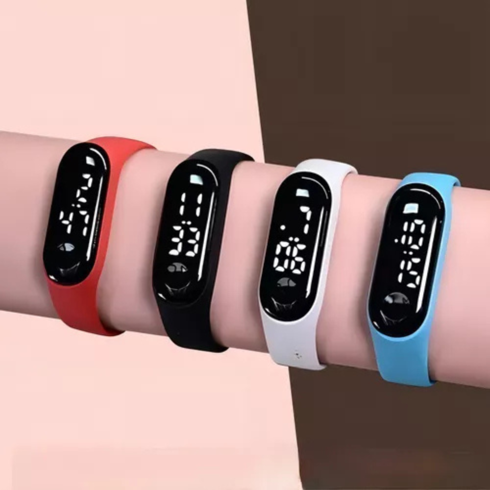 Kit 30 Relógio Digital Esportivo Led Band - Cores Sortidas