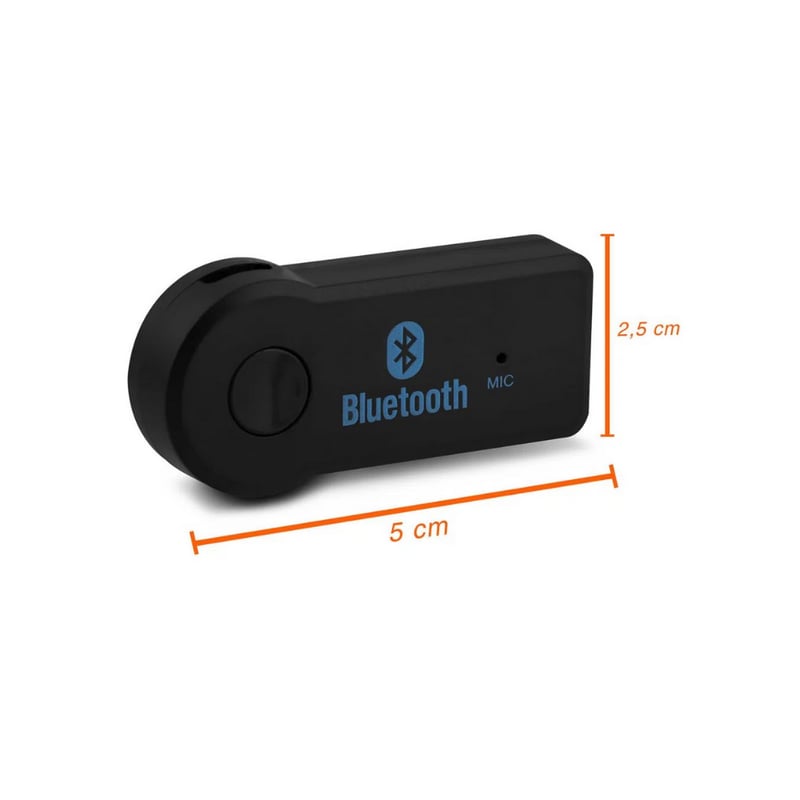 Adaptador Bluetooth com Entrada Auxiliar P2 Áudio Estéreo 