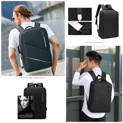 Suply São Paulo  Mochila Preta para Notebook  2 Suply São Paulo  Mochila Preta para Notebook  2