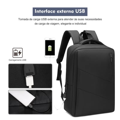 Suply São Paulo  Mochila Preta para Notebook  4 Suply São Paulo  Mochila Preta para Notebook  4
