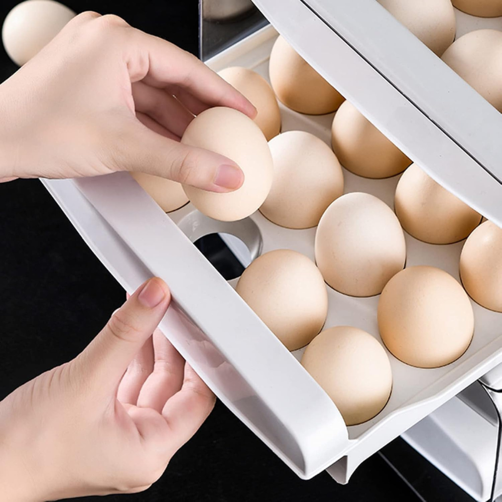 Organizador Gaveteiro Duplo para Ovos - 40 unidades
