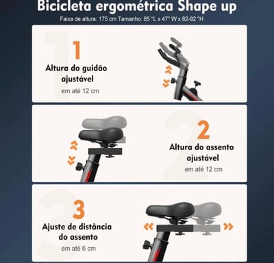 Suply São Paulo  Bicicleta Spiner para Exercícios  4