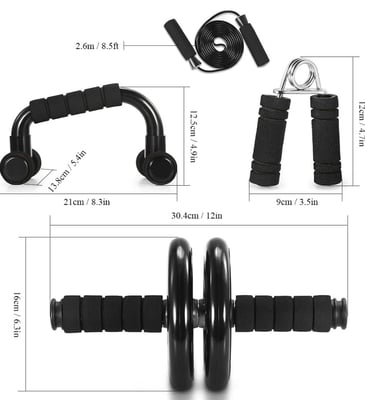 Manumax  Kit De Exercícios Físico Musculação 7 Peças  9
