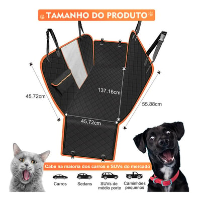 Manumax  Capa Protetora Carro para Cães e Gatos  7