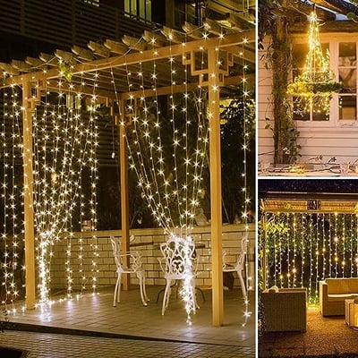 Suply São Paulo Cortina de LED com Controle - LEDs Amarelo 2 Suply São Paulo Cortina de LED com Controle - LEDs Amarelo 2