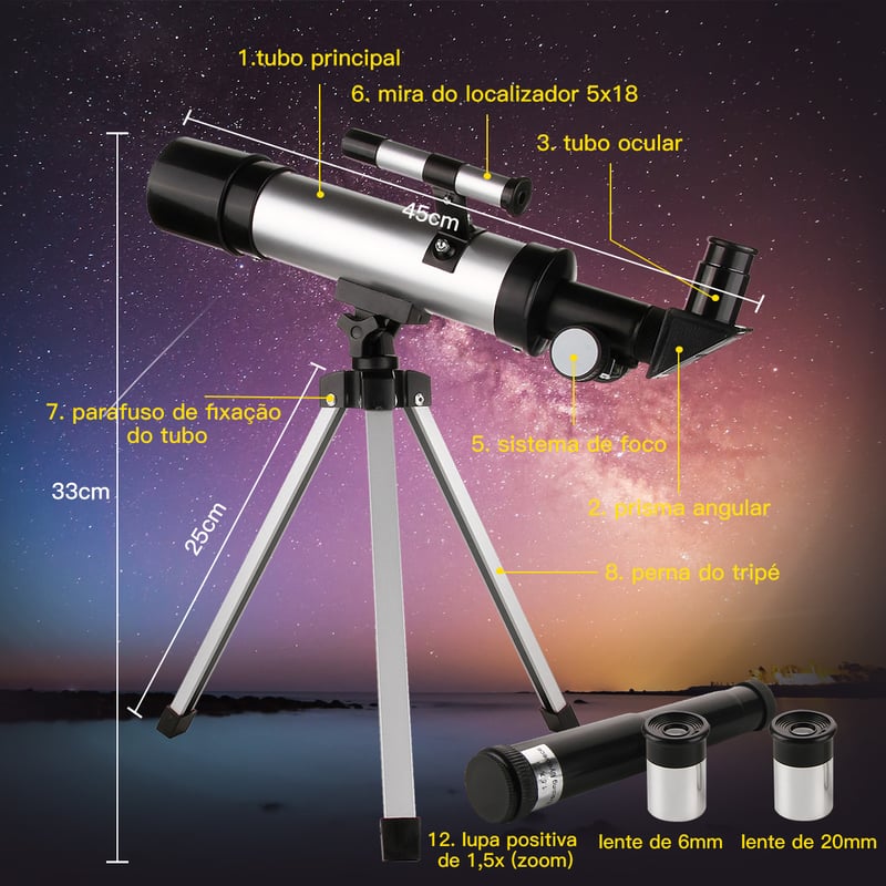 Telescópio Luneta Lunar