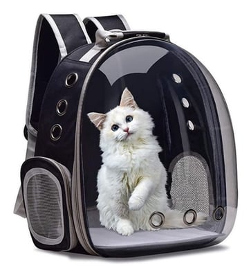 Suply São Paulo Mochila Pet Visão Panorâmica - Preta 1 Suply São Paulo Mochila Pet Visão Panorâmica - Preta 1