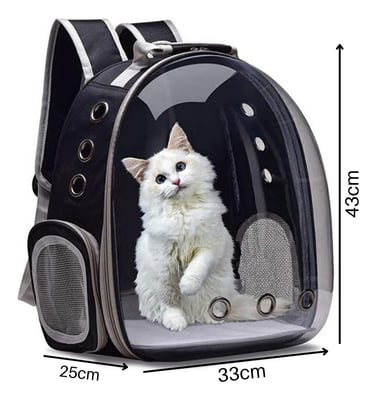 Suply São Paulo Mochila Pet Visão Panorâmica - Preta 8 Suply São Paulo Mochila Pet Visão Panorâmica - Preta 8