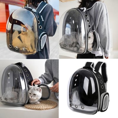 UPPERX SHOP  Mochila Pet Visão Panorâmica - Preta  7