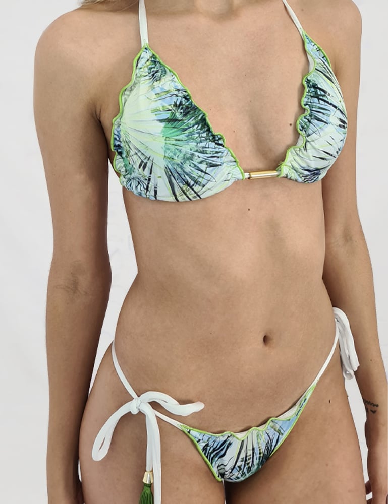 Biquíni Ripple Branco Estampado