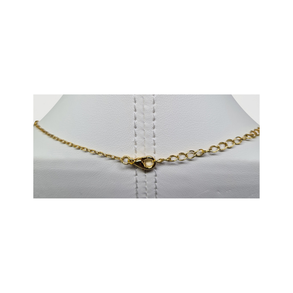 Colar Choker com Pedrinhas Rose
