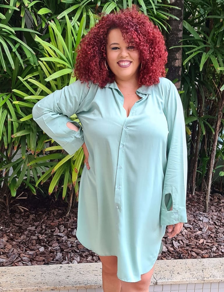 Chemise Plus Verde Menta